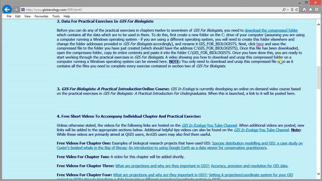 How To Download The Required Data For The Practical Exercises In 'GIS For Biologists' смотреть онлайн