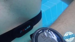 Polar H10 + Garmin Fenix 5X в бассейне под водой. Запись тренировки в память Polar H10
