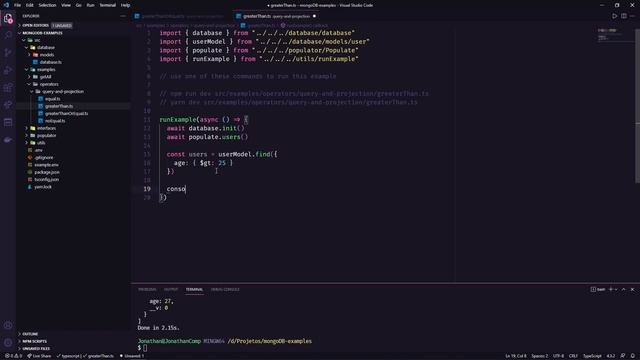 Maior que no MongoDB | Operadores e Condições | $gt $gte смотреть онлайн