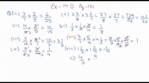 CHAPTER - 14 [Fractions] |  Ex-14(D) | Part-2 | Class-6 | MATHEMATICS | ICSE