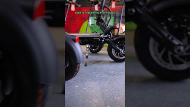 Little to Large Electric Scooter Tyres ?