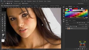 Как вырезать волосы из фона Фотошопе. Уроки Фотошопа.