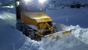 минитрактор самодельный гусеничный снег
