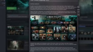 Lords of the Fallen - Content Road Map Breakdown