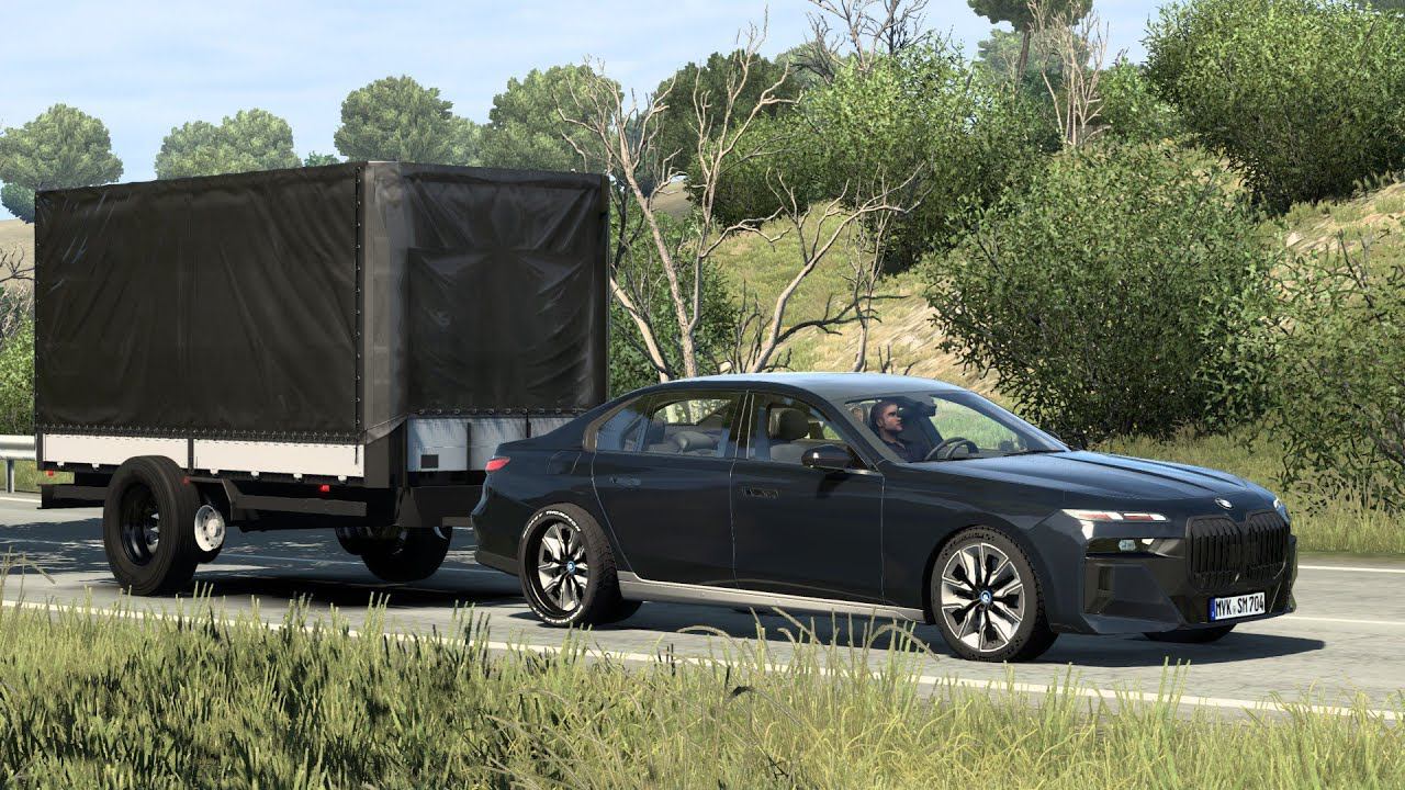 [ETS 2] BMW I7 M70 2024_San Bargio Villa_Cargo Delivery смотреть онлайн