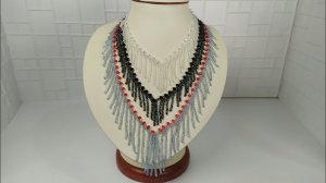 Украшения из бисера. 3 часть. Ожерелье из бисера. Мастер класс. Пошаговый МК для начинающих.