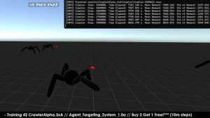 ? Unity 2023 ML-Agents | Live AI Spider Training | CUDA | PyTorch  | Part 6d