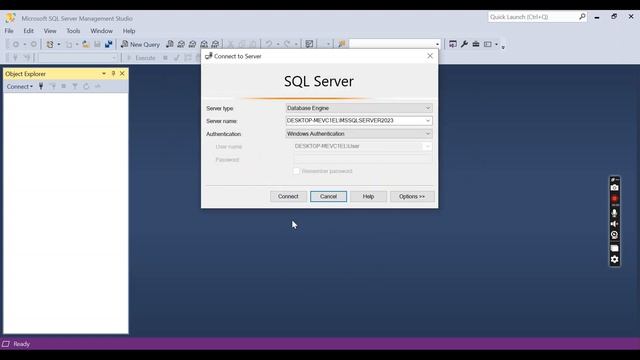 How to solve Error Number: -2146893019 in SQL Server Management Studio 19
