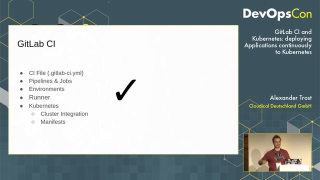 GitLab CI and Kubernetes: deploying Applications continuously to Kubernetes | Alexander Trost смотреть онлайн