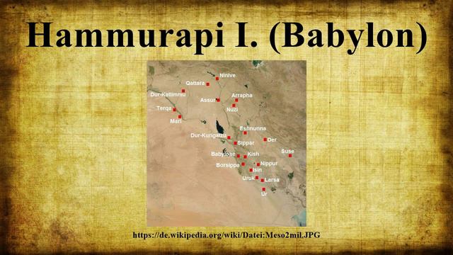 Hammurapi I. (Babylon) смотреть онлайн