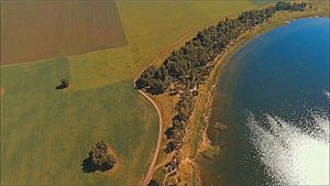 Озеро Кривое Курганская область (DJI Фантом 3 стандарт)