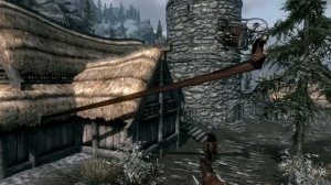 The Elder Scrolls V: Skyrim - FAIL [ Летающая телега  - Flying cart ]