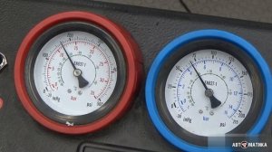 Перезаправили кондиционер! Повышенное давление. Excess gas in the air conditioner. High pressure