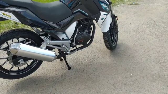 Мотоцикл Motoland FIGHTER 250 черный/синий/белый смотреть онлайн