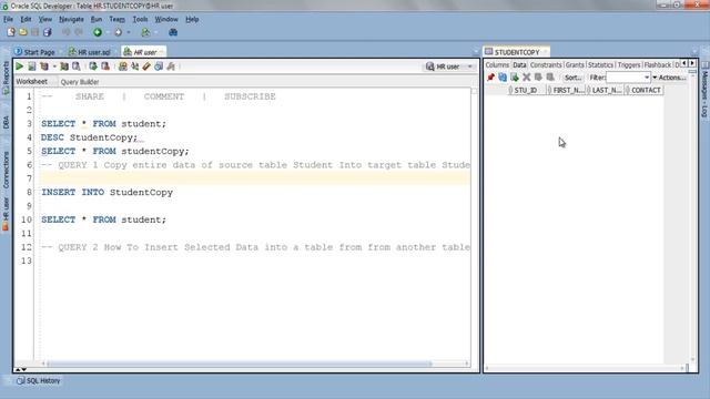 SQL tutorial 34: How to copy /Insert data into a table from another table using INSERT INTO SELECT смотреть онлайн