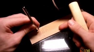 Как делается тиснение по коже "Корзинка". КДМ Булат.