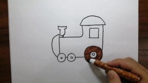 как нарисовать паровоз. how to draw a steam locomotive. poyez chizishni urganamiz