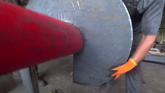 Шнек диаметром 1000мм S = 36 мм / We bend the auger with a diameter of 1000 and a thickness of 36 m