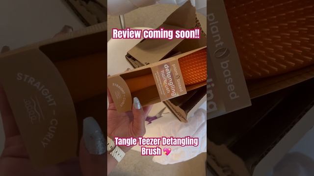 Unboxing the Tangle Teezer Detangling Brush! #natural #naturalhair #detangling #vlogger  #unboxing