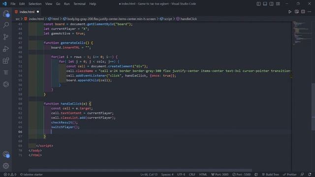 Build a Simple Tic Tac Toe Game with TailwindCSS and Javascript