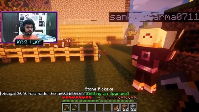 Day 3 in Minecraft| Live stream with Ayush Plays #minecraft #live #survival смотреть онлайн