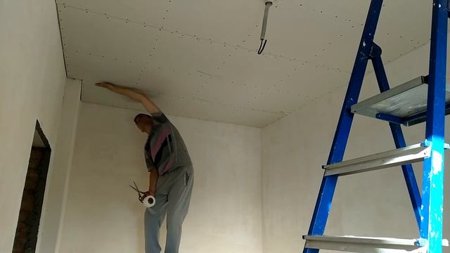 Cделал потолок в спальне. Потолок из гипсокартона своими руками.