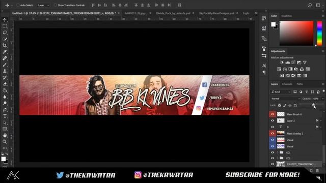 BB Ki Vines (Bhuvan Bam) Banner Design | Speedart #25 смотреть онлайн