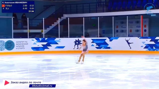 Анастасия ИВАНКЕВИЧ КП 11.01.2024 Первенство Санкт-Петербурга среди девушек и юношей смотреть онлайн