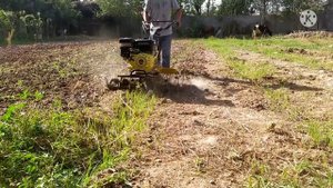 Фрезеровка мотоблоком на твердом земли