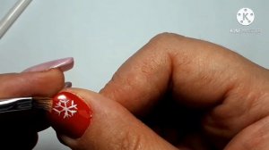 Как Нарисовать Простую Снежинку Легко и Быстро.Дизайн ногтей Новогдний 2021 Для начинающих