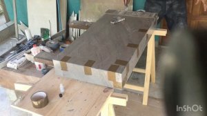 Как сделать дизайнерскую раковину из керамогранита. Шаг за шагом. (Часть 1 изготовление столешницы)