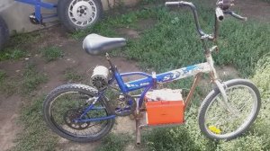 Electric Bike на моторе от вентилятора.