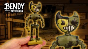 АНИМАТРОНИК БЕНДИ из игры Bendy and the Ink Machine 4 - ЛЕПИМ ИЗ ПЛАСТИЛИНА | Видео Лепка