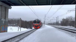 "Под МКАДом!" "С граффити!" Электропоезд ЭД4М - 0234 близ пл.Перловская до Монино