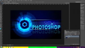 Как сделать отраженье текста в Photoshop CC.