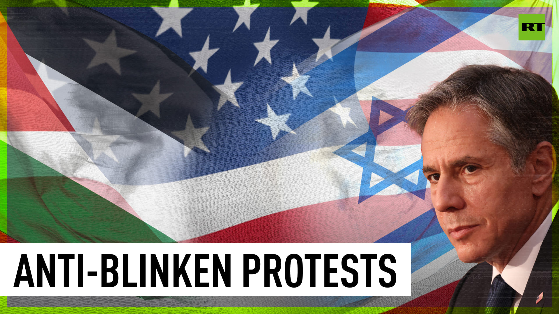 Protests hit streets of Palestine amid Antony Blinken’s visit смотреть онлайн