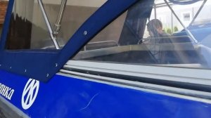 Тент ходовой на лодку "Волжанка 51".