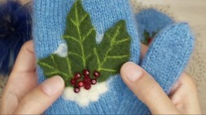 Обзор на мою коллекцию дизайнерских вязанных варежек/ЛюПетра