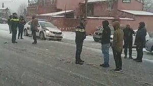 Верхний Ларс 23.12.2023, Военно-Грузинская дорога, проезд закрыт