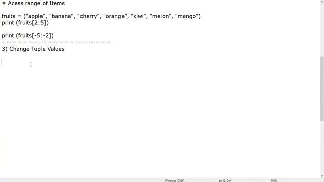Python Fundamentals - Python Tuples