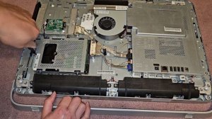 HP Pavillion 23 All-in-One PC 23-g116 Disassembly RAM SSD Hard Drive Upgrade Replacement Repair