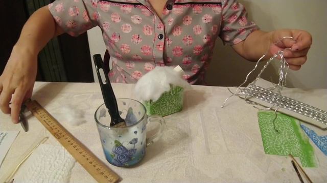 Домик и варежки из кружевного полотна. Мастер класс. смотреть онлайн