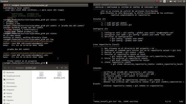 instalar git (Sistema de control de versiones distribuido) en ubuntu смотреть онлайн
