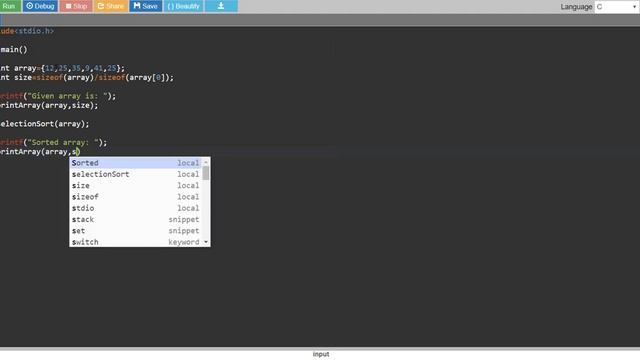 Selection Sort Algorithm | Data structure | Implementation in C and Python