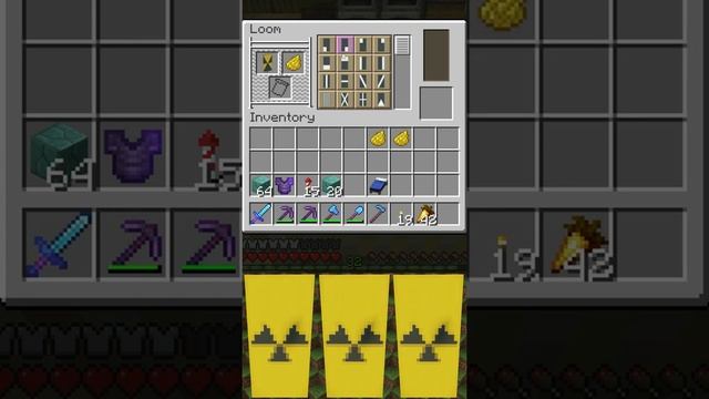 Minecraft: How to Make a Nuclear / Radioactive Symbol Banner - Tutorial