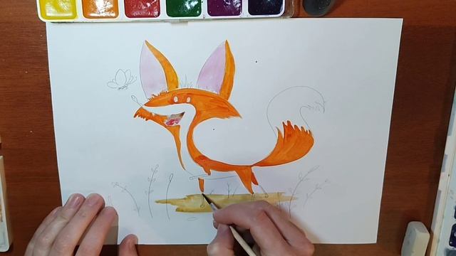 Мастер-класс по рисованию Лисы. Для малышей смотреть онлайн