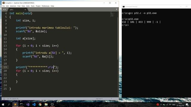 Programare pentru incepatori Limbajul C. Lectia 32. Prelucrarea tablourilor unidimensionale 1/2 смотреть онлайн