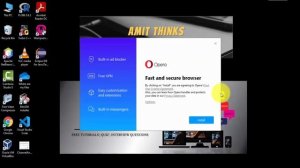 Install Opera Web Browser on Windows 10