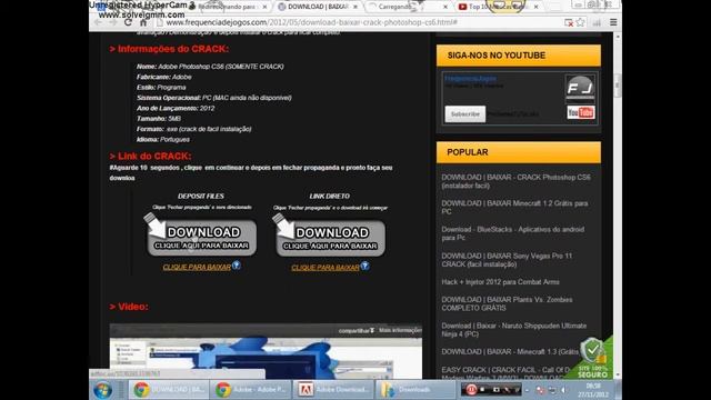 Photoshop CS6 e outros como baixar instalar смотреть онлайн