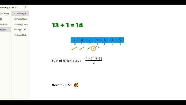 Amazon Coding Questions - 1: Missing Number in the Array | Amazon Coding Series | SimpleWay2Code